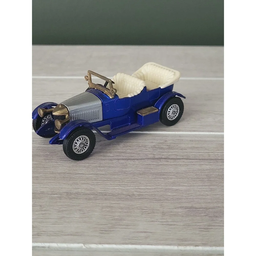 1/43 SCALE VINTAGE 1914 PRINCE HENRY VAUXHALL BLUE MODELS OF YESTERYEAR LESNEY